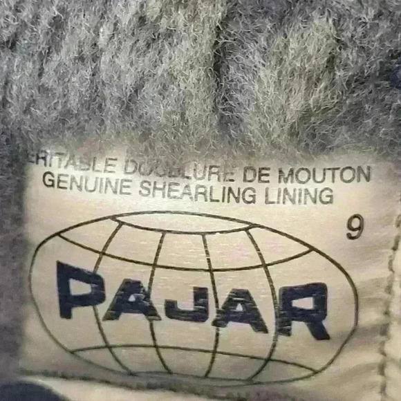 Pajar Genuine Shearling Lining Black Boots Sz 9 - Picture 14 of 15